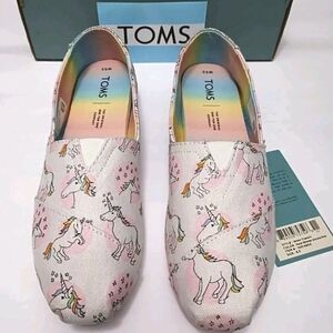 Toms Classic Pastel Shimmer Unicorn Print